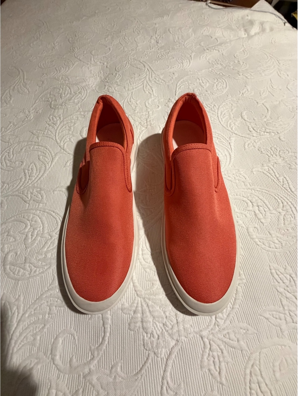 BDG Orange Canvas Slip-On Shoes Size 11